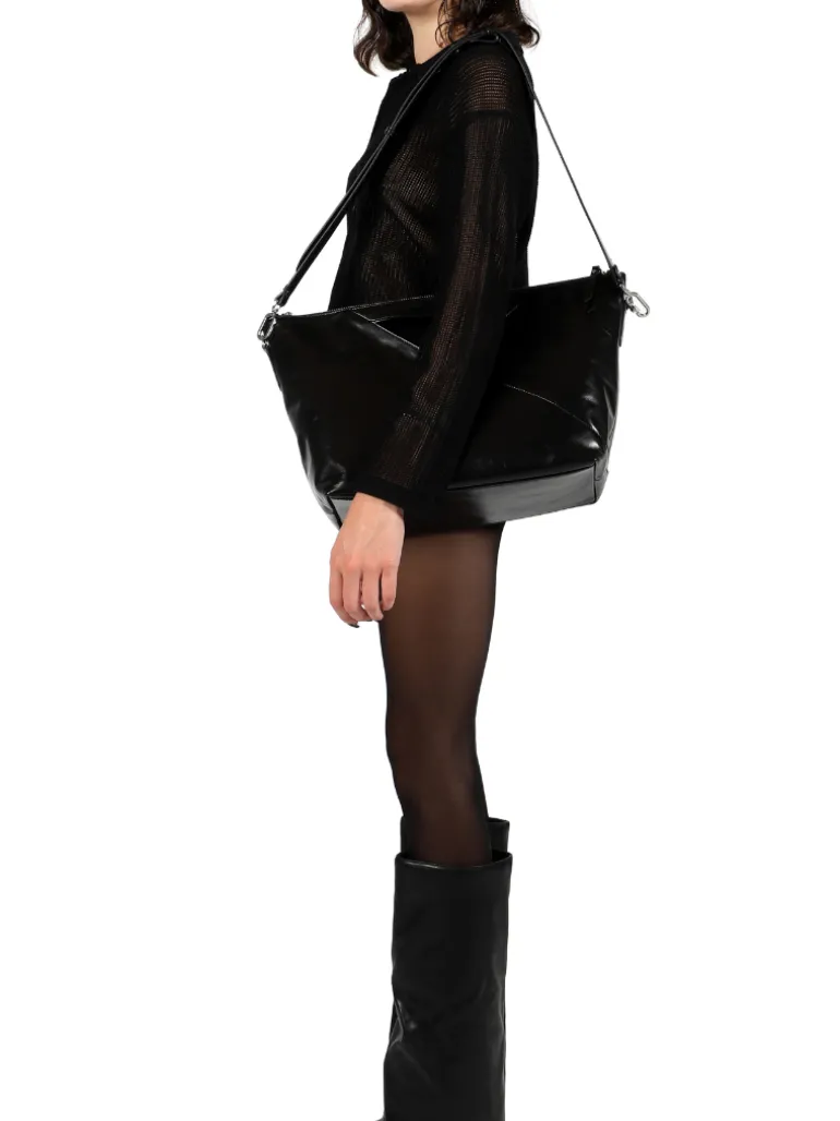Atto black crash leather