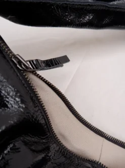 Banana bag XS crushed patent black