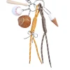 Baseball star brown charm