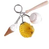 Baseball star mini yellow charm