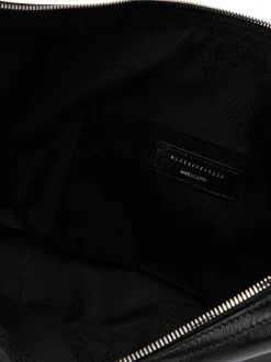 Belted hobo medium black glossy plain