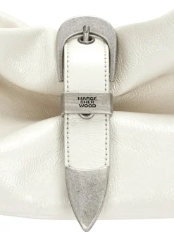 Belted hobo medium off white glossy plain