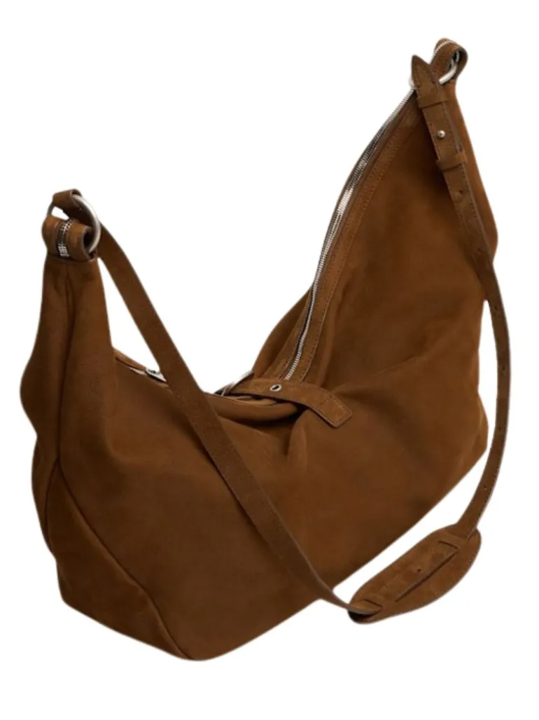Belted Hobo Suede Shoulder chestnut nubuck