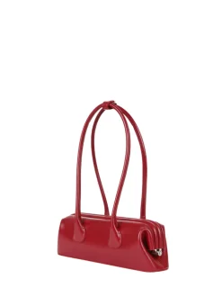 Boat Wide mini plum red