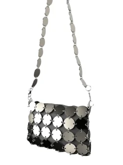 Bolso Ch Acero + Cadena larga + Funda gris