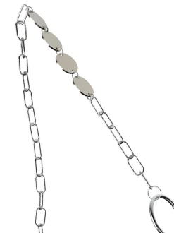 Ch Acero + cadena combinada metal + funda plata