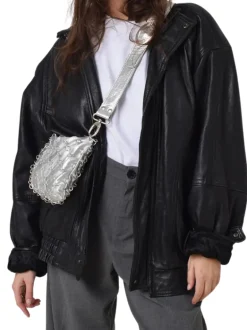 Ch metacrilato + asa piel plata + funda plata