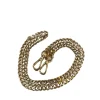 Chain wide strap gold
