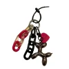 Charm Balloon dog pink and black