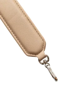Correa piel beige