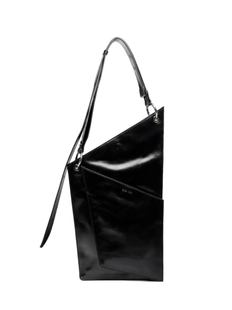 District black crash leather