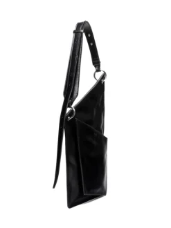 District black crash leather