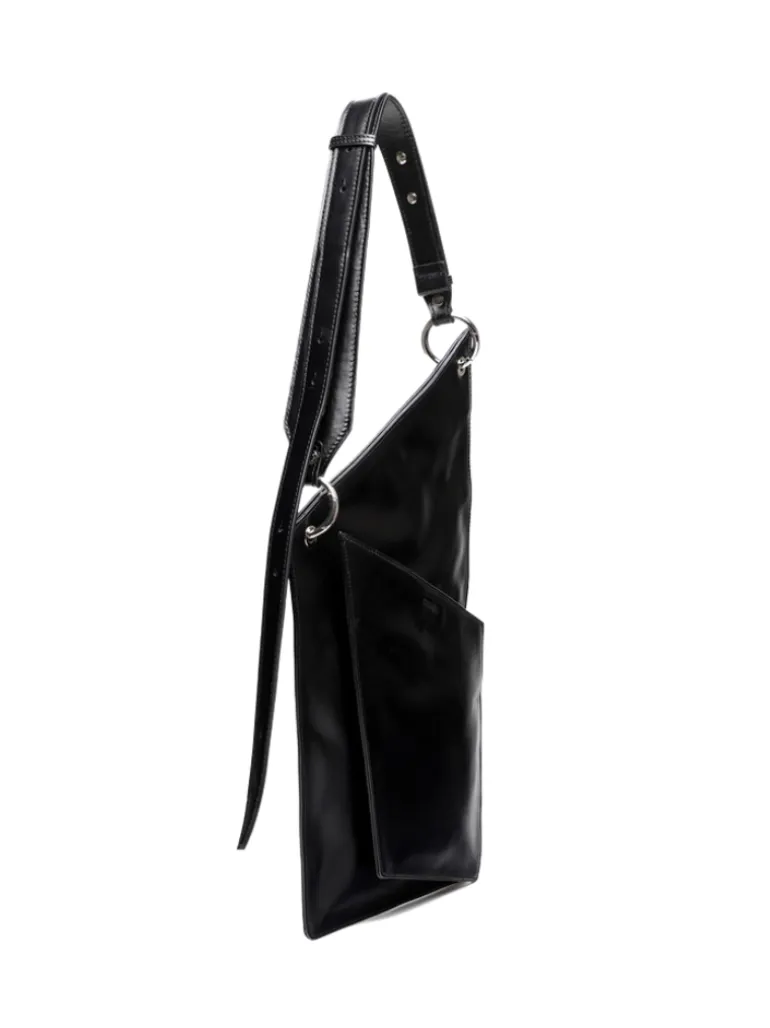 District black crash leather