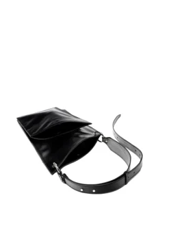 District black crash leather