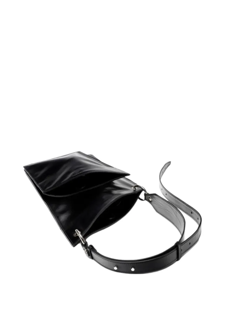 District black crash leather