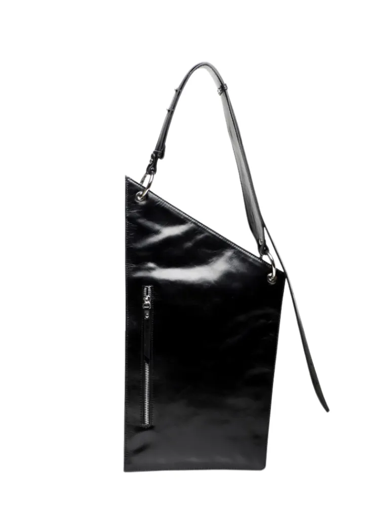 District black crash leather