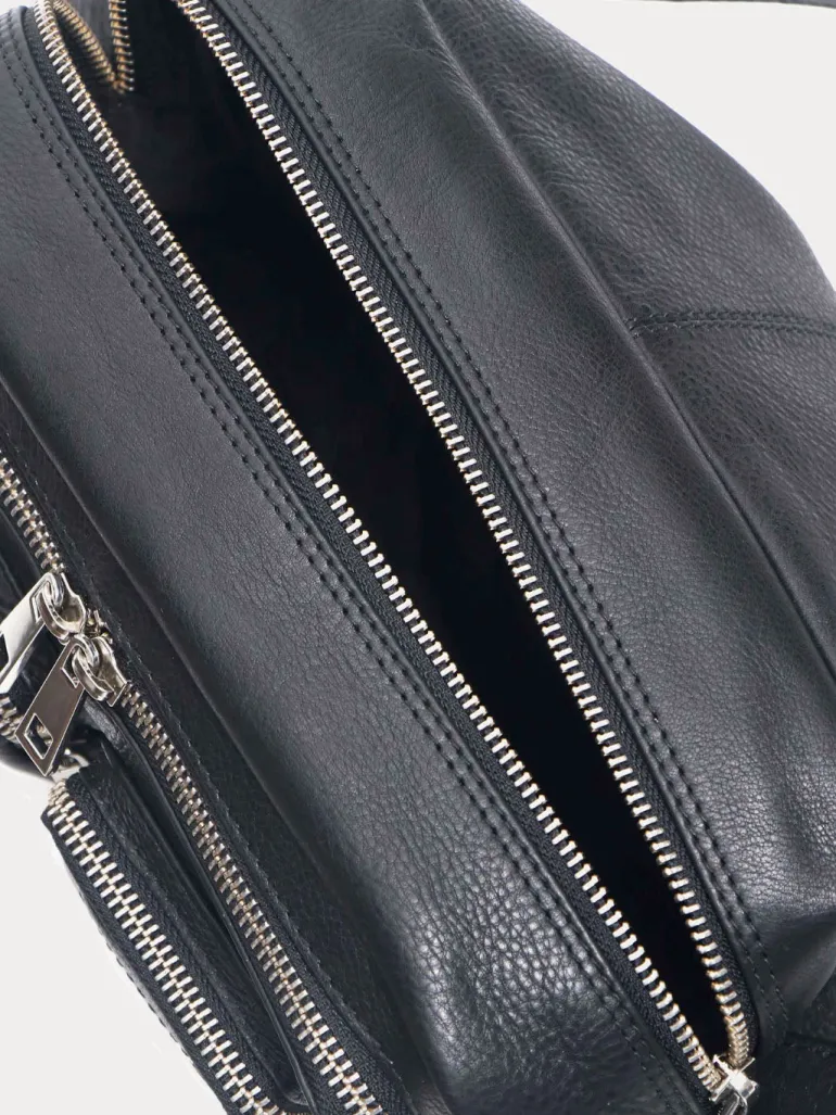Ellie Organic Leather black