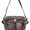 Ellie Recycled Canvas dark dots w. Leather