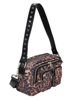 Ellie Recycled Canvas dark dots w. Leather