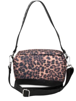 Ellie Recycled Canvas dark dots w. Leather