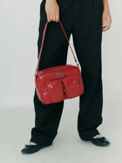Ellie wrinkle bright red