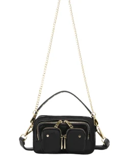 Helena Recycled Nylon black w.gold