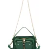 Helena Recycled Nylon dark green w. gold