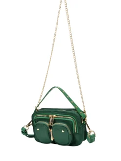 Helena Recycled Nylon dark green w. gold