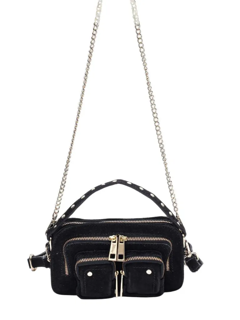Helena Suede black w. gold