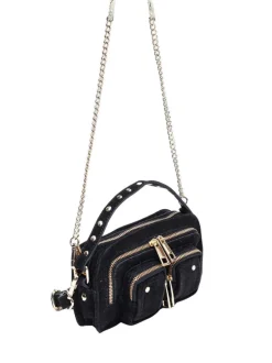 Helena Suede black w. gold