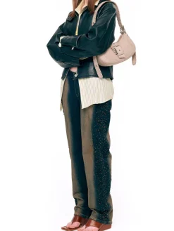 Hobo Brocle brown western etoffe