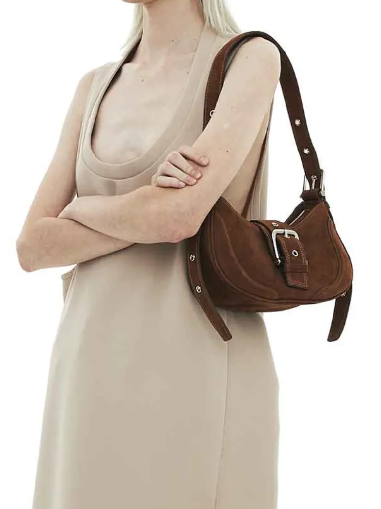 Hobo Brocle nubuck brown