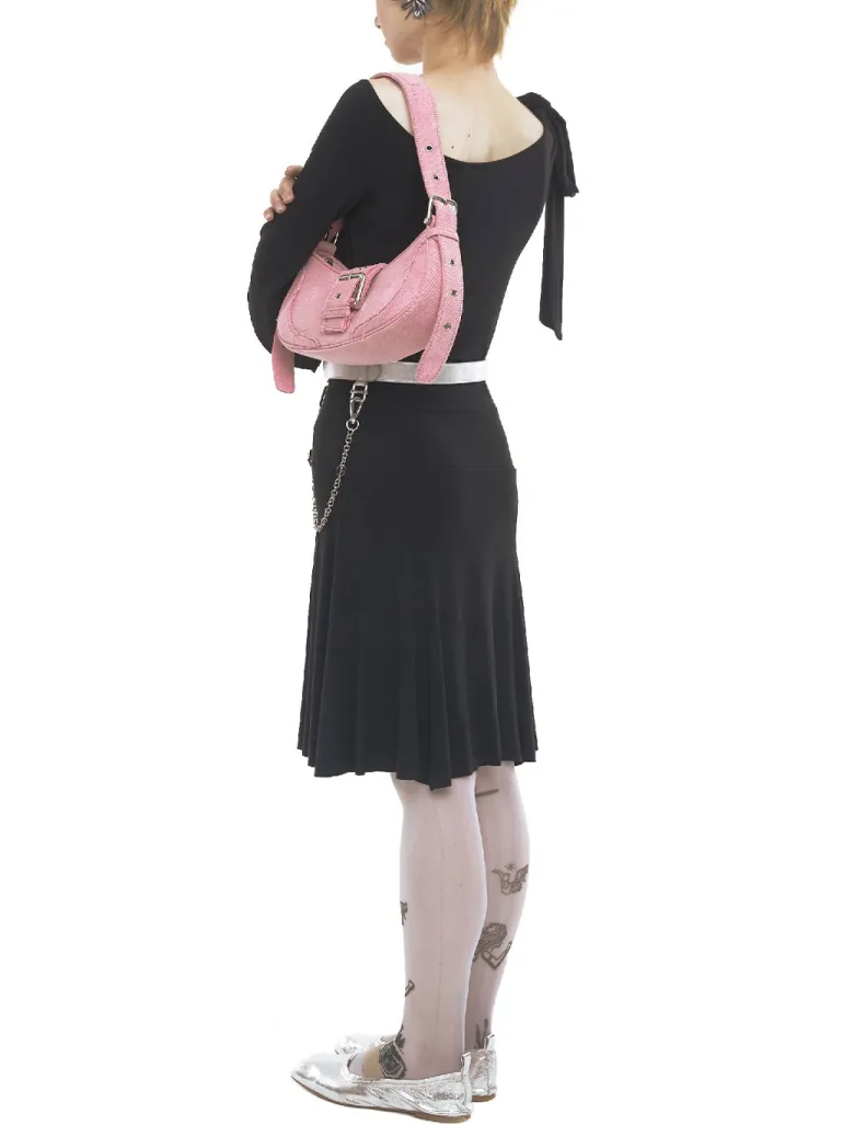 Hobo Brocle pink denim