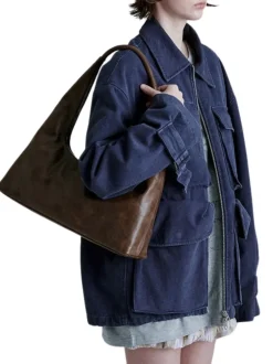 Hobo large washed brown pull up