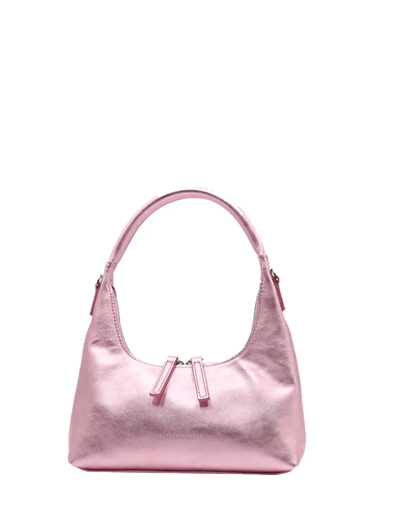 Hobo mini + strap pink metallic pink