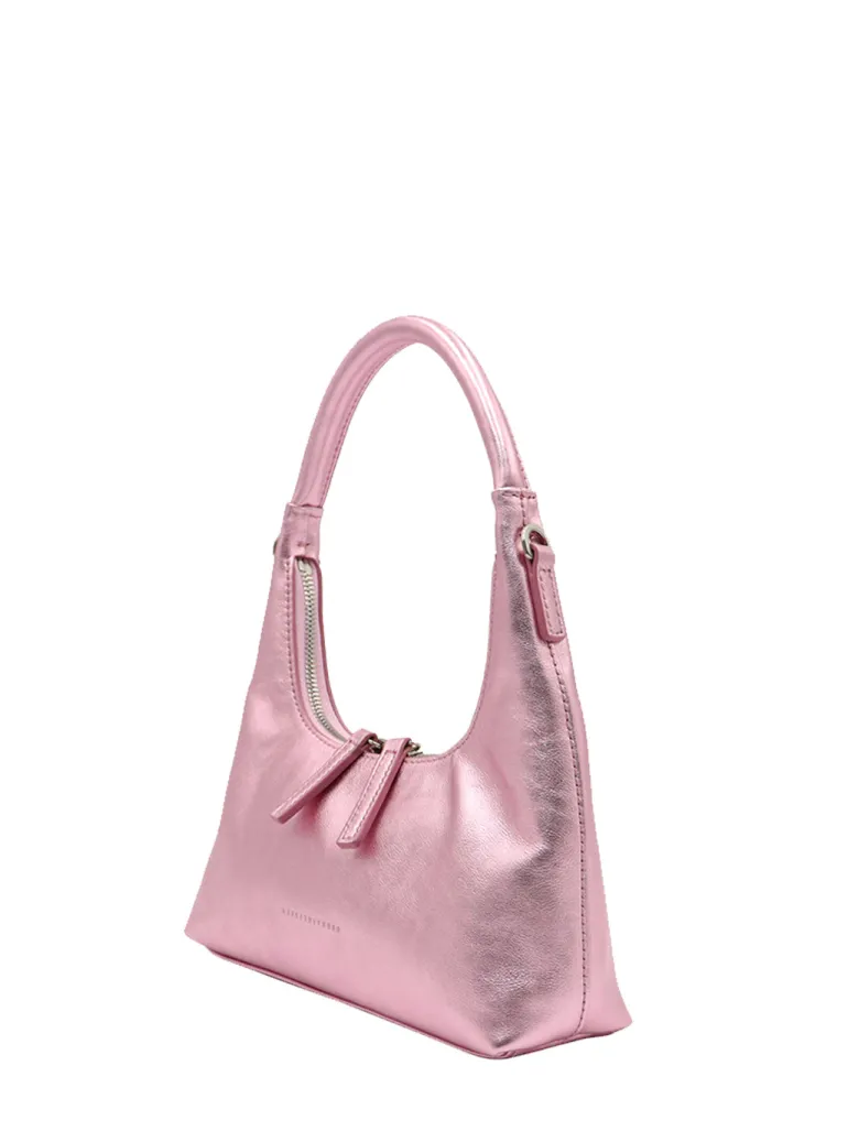 Hobo mini + strap pink metallic pink