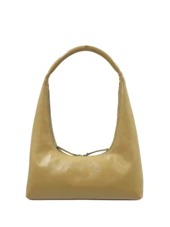 Hobo shoulder beige crinkle