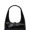 Hobo shoulder black glossy plain