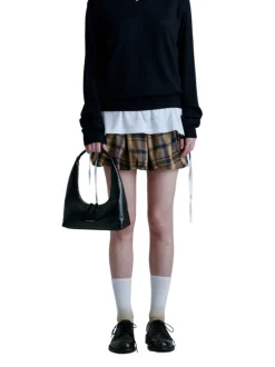 Hobo shoulder black pull up crinkle