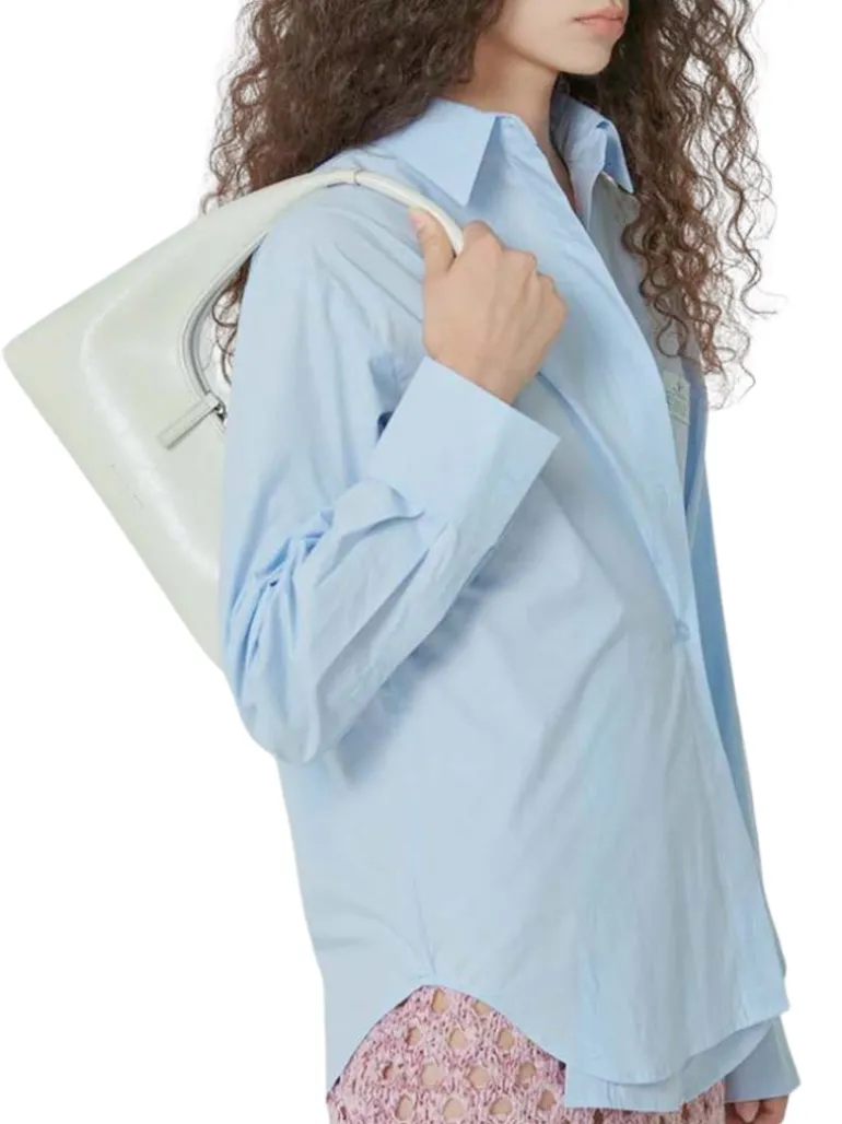 Hobo shoulder cream glossy plain