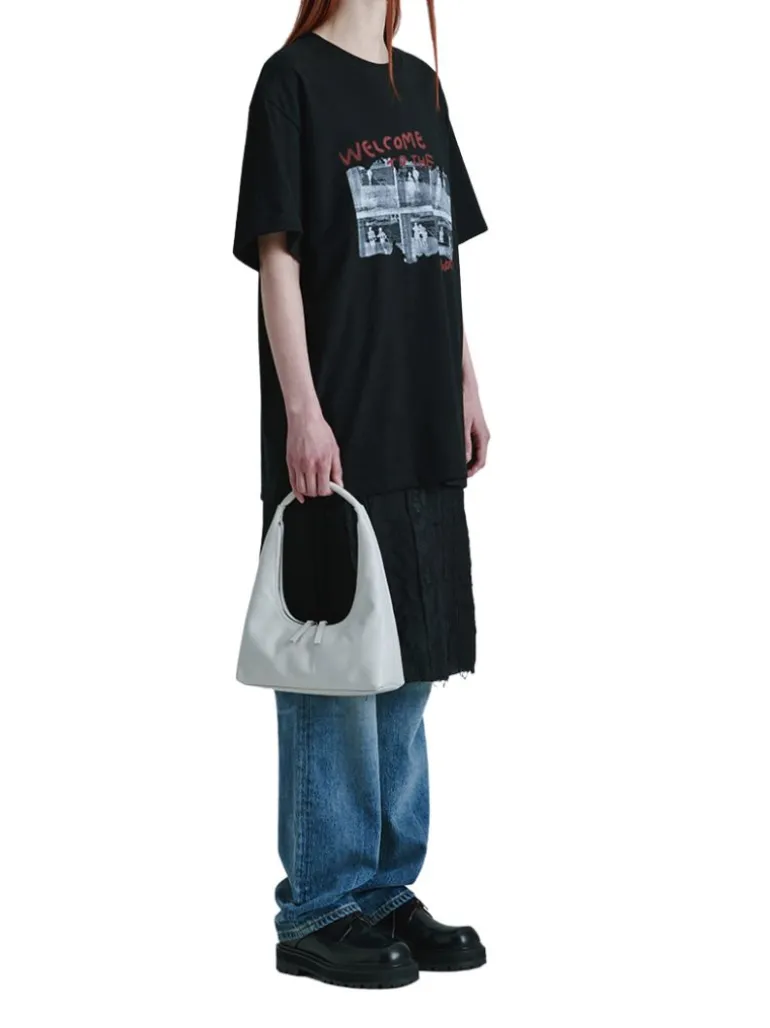 Hobo shoulder cream glossy plain