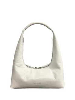 Hobo shoulder off white glossy plain