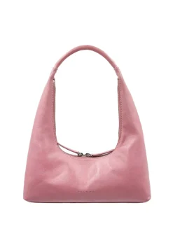 Hobo shoulder pink pull up crinkle