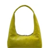 Hobo shoulder spring green pull up crinkle
