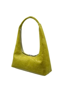 Hobo shoulder spring green pull up crinkle