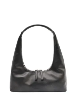 Hobo shoulder washed black two-tone brushed