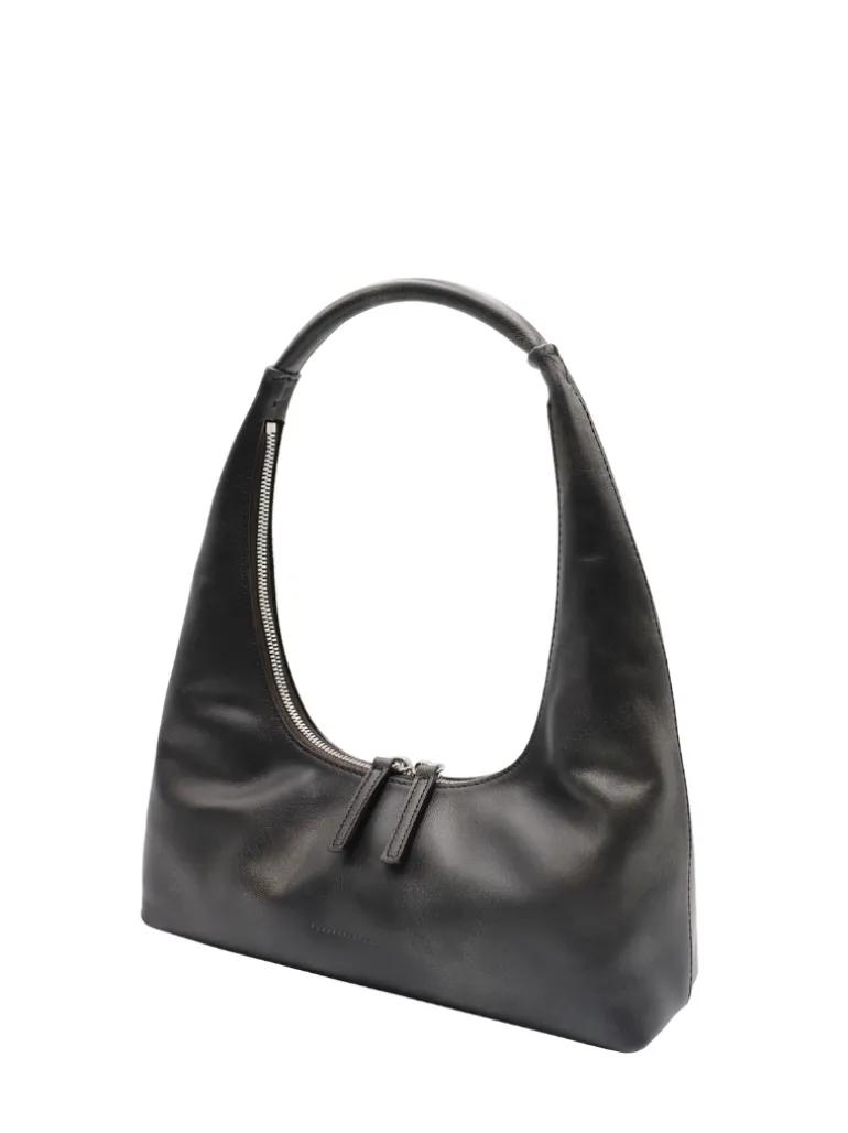 Hobo shoulder washed black two-tone brushed
