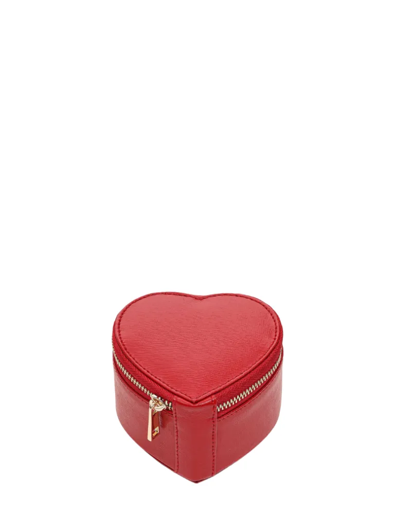 Jewelry Box Florence bright red w. gold