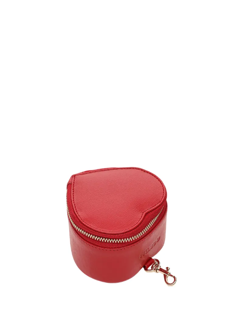 Jewelry Box Florence bright red w. gold