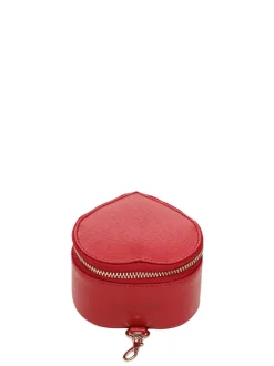 Jewelry Box Florence bright red w. gold